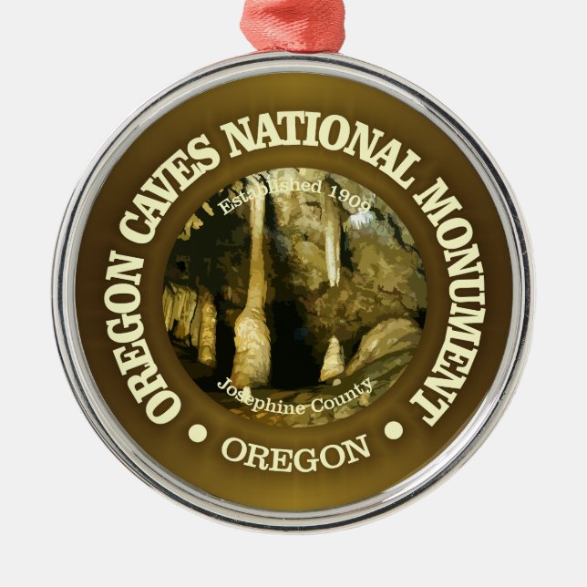 Oregon Caves (NM) Julgransprydnad Metall (Framsidan)