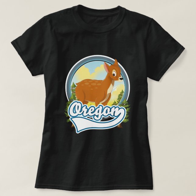 Oregon Deer reslogotyp T Shirt (Design framsida)