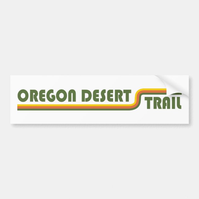 Oregon Desert Trail Bildekal (Framsidan)