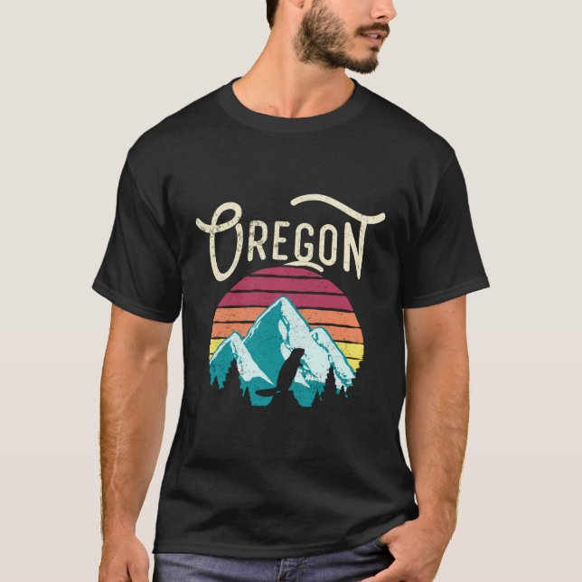 Oregon eller bergsbäver t shirt (Framsida)