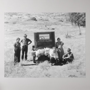 Oregon eller Bust, 1936. Vintage Photo Poster