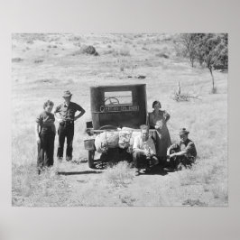 Oregon eller ingenting, 1936. Vintage foto Poster