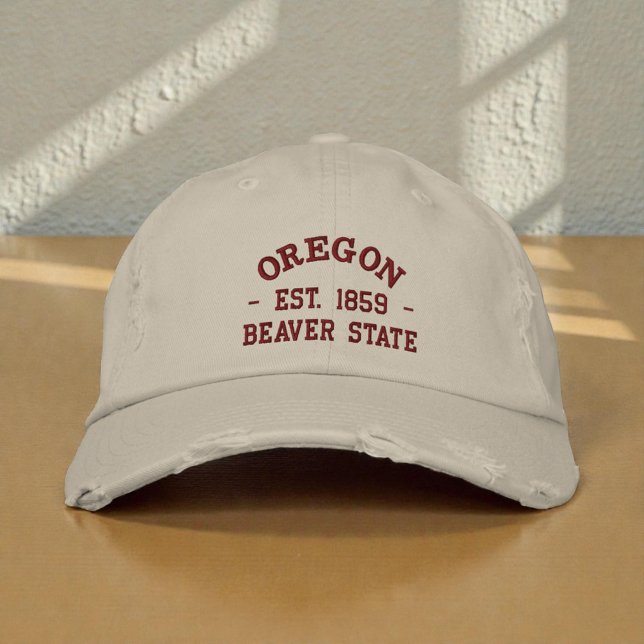 Oregon Est 1859 Bäverstaten Broderad Keps (Skapare uppladdad)
