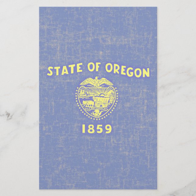 OREGON FLAGGA BREVPAPPER (Framsida)
