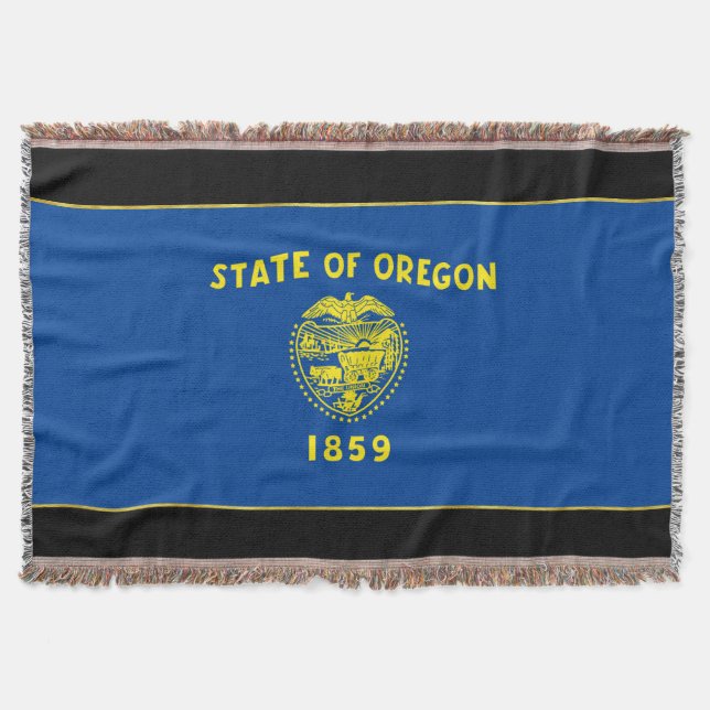 Oregon flagga filt (Framsidan)