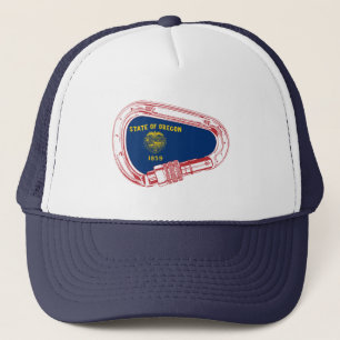 Oregon Flagga klättringsbrickor Keps
