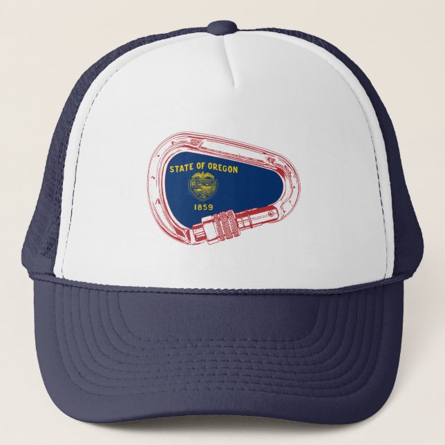 Oregon Flagga klättringsbrickor Keps (Framsida)
