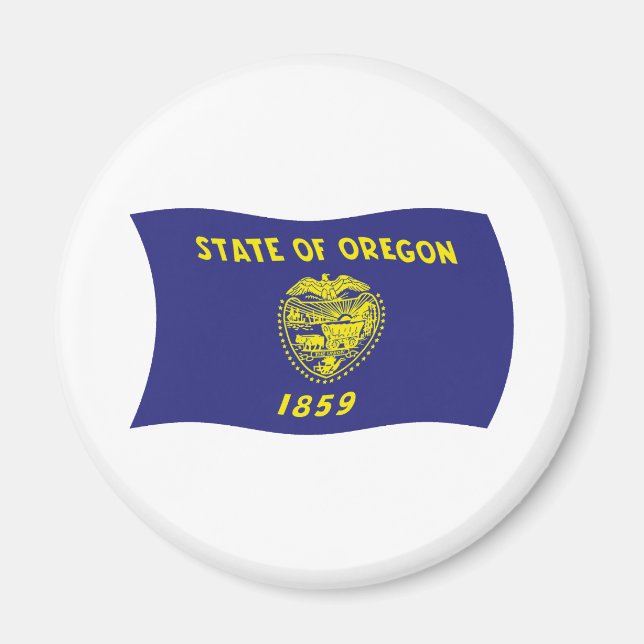 Oregon Flagga Magnet (Framsidan)