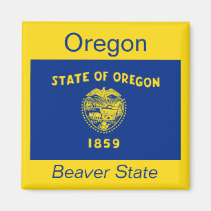 Oregon Flagga Magnet