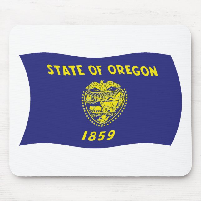Oregon Flagga Mousepad Musmatta (Framsidan)
