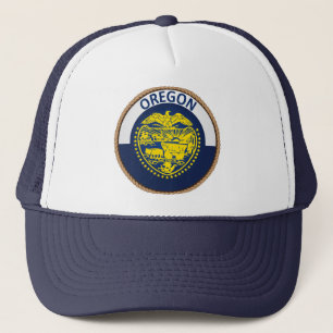 Oregon Flagga Seal Truckerkeps