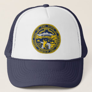 Oregon Flagga Seal Truckerkeps