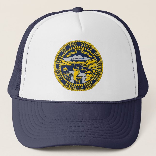 Oregon Flagga Seal Truckerkeps (Framsida)