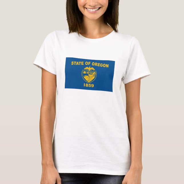 Oregon Flagga T-shirt (Framsida)