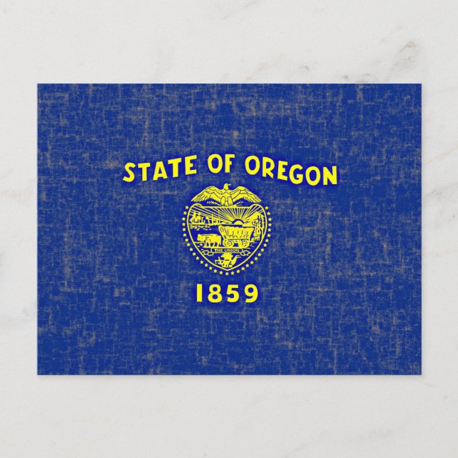 OREGON FLAGGA VYKORT (Framsida)