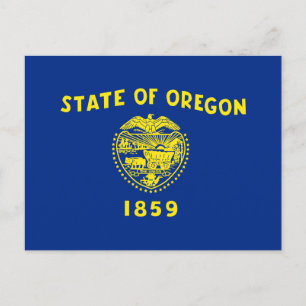 Oregon Flagga Vykort