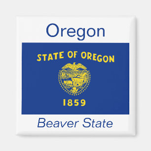 Oregon flaggamagnet magnet