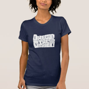 Oregon flickasten! (marinblått) tee