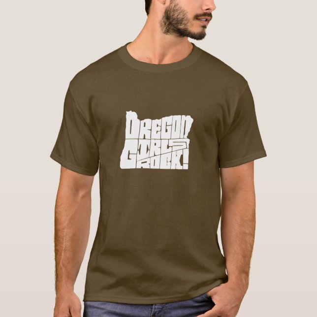 Oregon flickasten! tee shirt (Framsida)