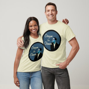 Oregon för Obama blåttT-tröja T-shirt