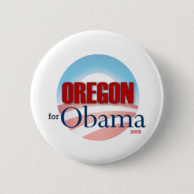 OREGON för Obama Knapp (Framsida)