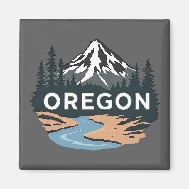 Oregon Förenta staterna Magnet (Framsidan)