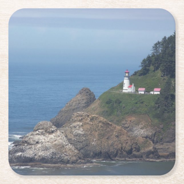 Oregon fyr underlägg papper kvadrat (Framsidan)