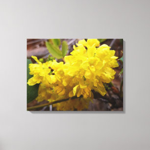 Oregon Grape Flowers Gult Wildblommor Canvastryck