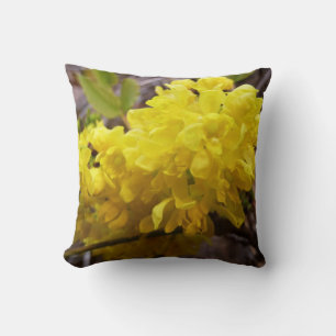 Oregon Grape Flowers Gult Wildblommor Kudde