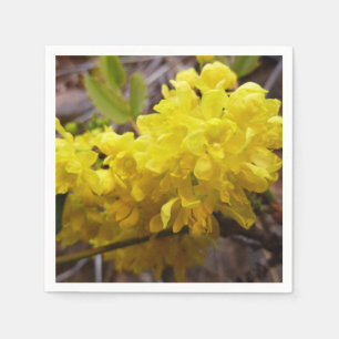 Oregon Grape Flowers Gult Wildblommor Pappersservett