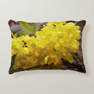 Oregon Grape Flowers Gult Wildblommor Prydnadskudde