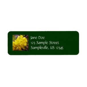 Oregon Grape Flowers Gult Wildblommor Returadress Etikett