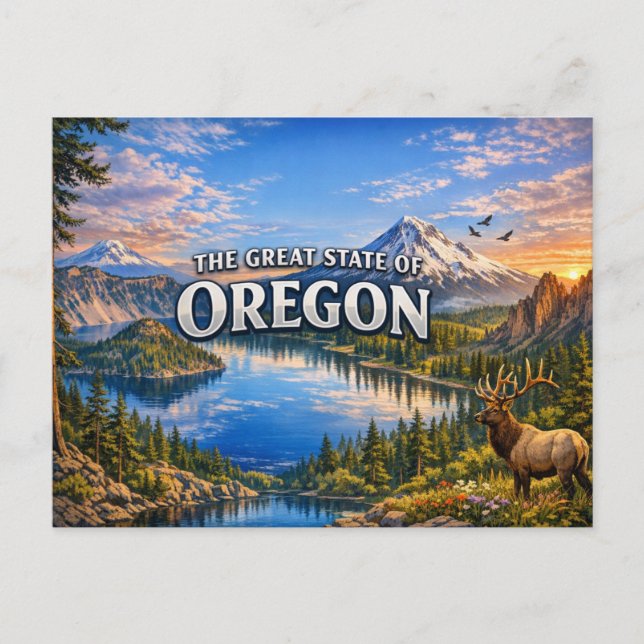  Oregon Greetings vykort  (Framsida)