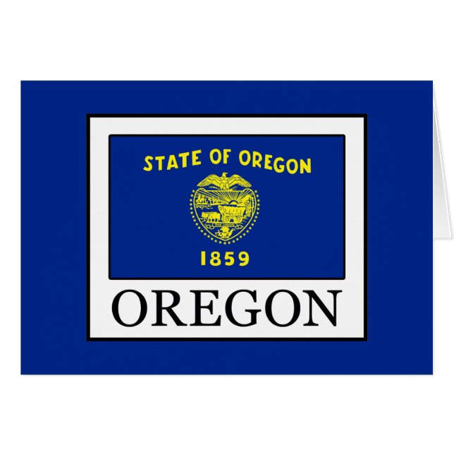 Oregon Hälsningskort (Framsidan Horizontal)