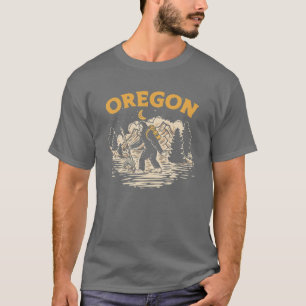 Oregon Hiking Bigfot Natt Stroll Mountain T Shirt