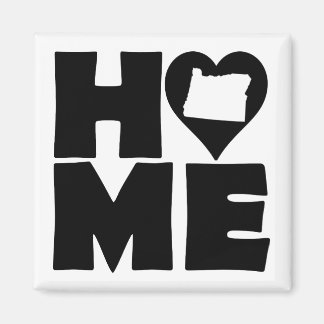 Oregon Home Heart State Fridge Magnet