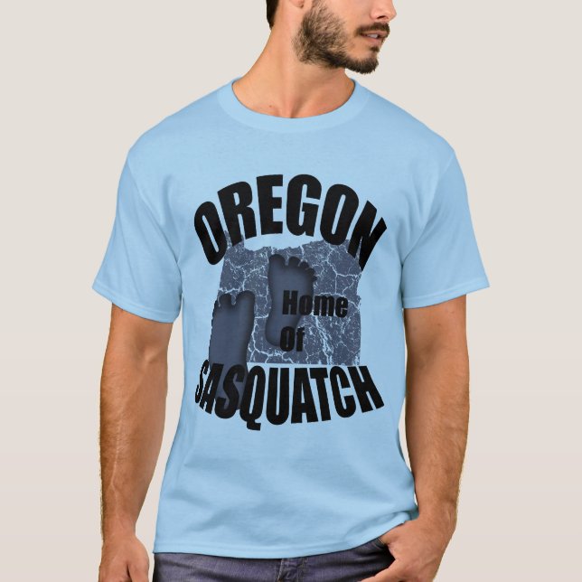Oregon Home of Sasquatch T-shirt (Framsida)