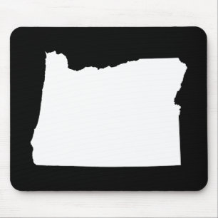 Oregon i vitt och svart musmatta