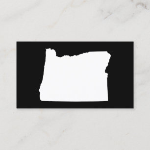 Oregon i vitt och svart visitkort
