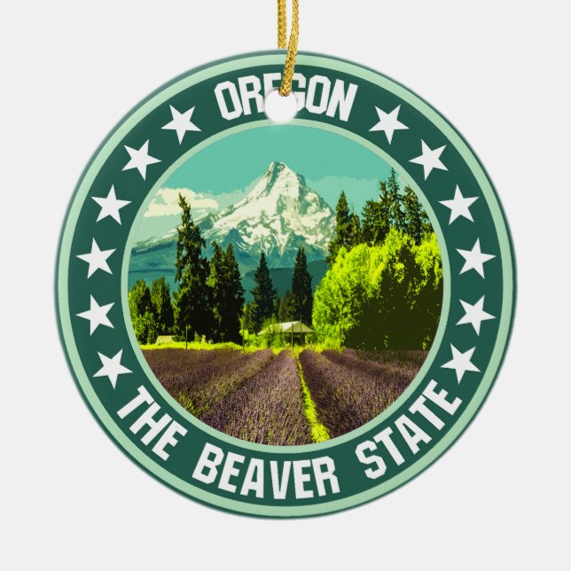 Oregon Julgransprydnad Keramik (Framsidan)