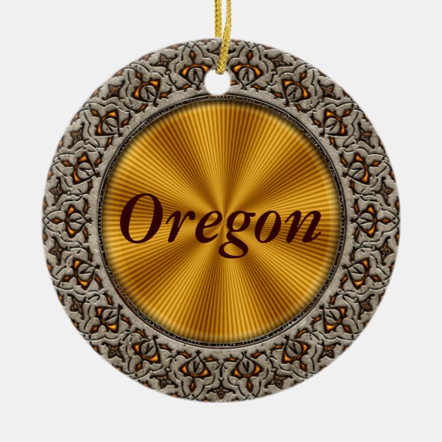 Oregon Julgransprydnad Keramik (Framsidan)