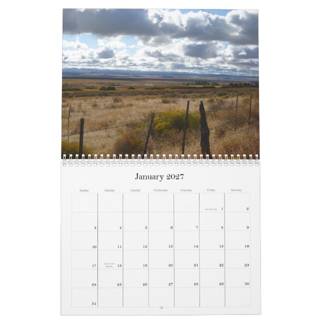 Oregon kalender 2009 (Jan 2027)