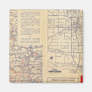 Oregon karta magnet