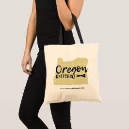 Oregon Knitter Black + Guld Craft Shop Tygkasse