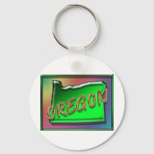 Oregon konst nyckelring