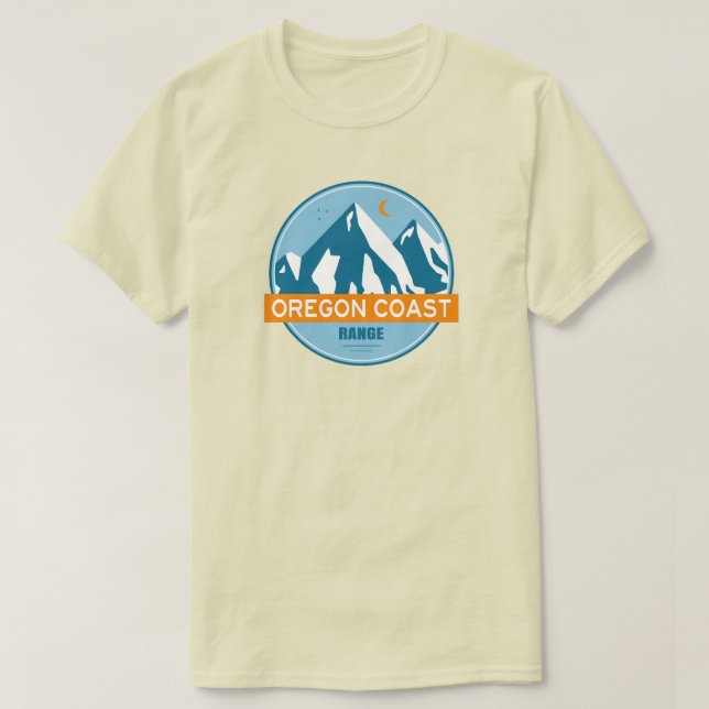 Oregon kust bergskedja stjärnor måne t shirt (Design framsida)