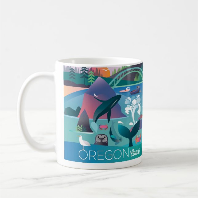 Oregon Kusten 11oz eller 15oz Mugg (Vänster)