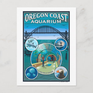 Oregon Kusten Aquarium Vykort