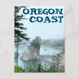 Oregon Kusten Boardman Foggy Scenia Overlook Vykort