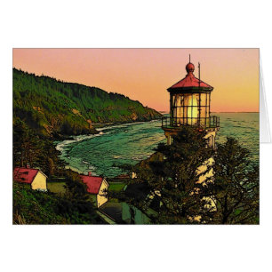 Oregon Kusten Card Hälsningskort